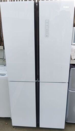ハイアール 468L 4ドア冷蔵庫 ホワイト 観音開き　JR-NF468A-W