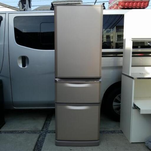 MITSUBISHI 三菱ノンフロン冷凍冷蔵庫 3ドア 370L MR-C37X-P 動作品