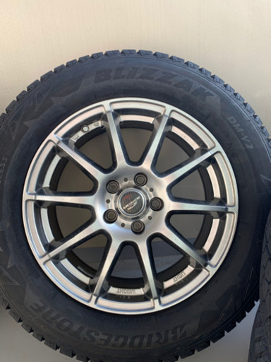 再募集【17インチ】225/65Ｒ17 ブリヂストン　ブリザック　DM-V2　A-TECH　シュナイダー　スタッグ　スタッドレスタイヤ＆ホイール4本セット　【国産車】