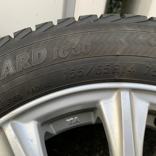 受け渡し決定　　軽自動車用　アルミホイール　一本パンク（破れ）の画像
