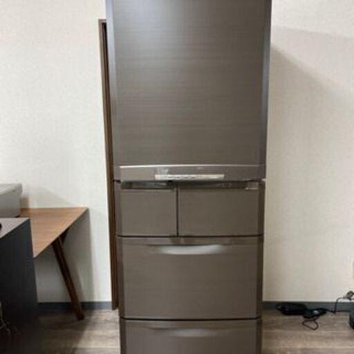 4/3 終 大容量！ 三菱 ノンフロン冷凍冷蔵庫 ファミリータイプ 420l MR-B42T-UW 12年製 E