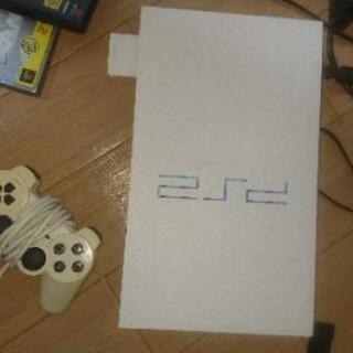 ps2本体、メモリーカード、コントローラーゲームソフト6本の画像