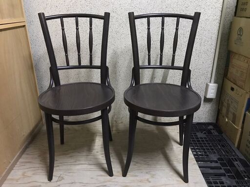 TON トン チェコ チェア 2脚 曲木 曲げ木 インテリア家具 幅41cm×奥行41cm×高さ84cm（座高46cm）