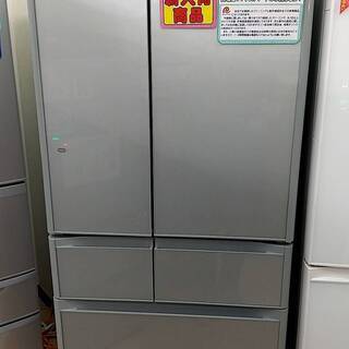 【⭐6ヶ月保証⭐】2016年製 HITACHI 日立 475L 冷蔵庫 R-F48M1 ¥133,980 ?クリスタルドア 3段ケース