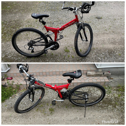 折り畳み自転車　26インチ　通勤、通学、アウトドアや緊急事態のアイテムに