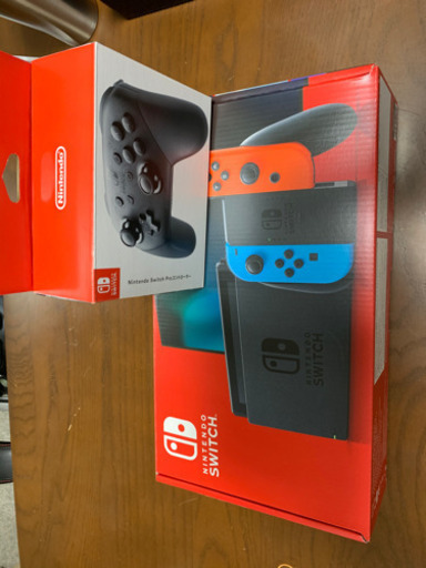 【お取引準備中】Nintendo switch ネオンブルーレッド　プロコン　128GBmicroSD セットお譲りします。