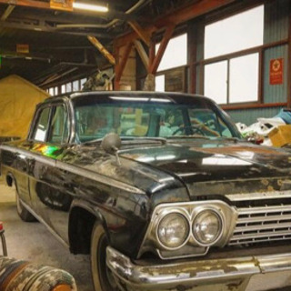 1962 シボレー インパラ　4ドア　納屋物　直6エンジン　コラムマニュアル　車輌交換可能