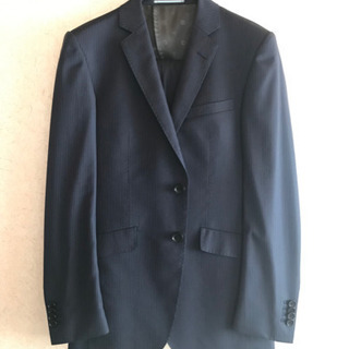 ［入学式•結婚式］ ORIHICA ストライプスーツ Y4 ＆ Yシャツの画像
