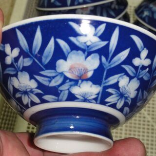 ★６　ご飯茶碗　レトロ　アンティーク　昭和　１０個セットの画像