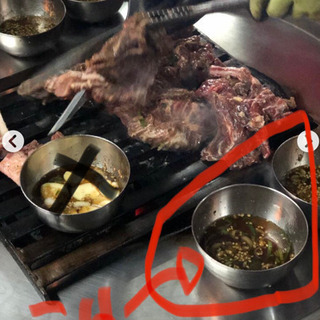 😊韓国の焼肉のタレ(立ち食いドラム缶.骨付きカルビ)。ソソカルビ - 豊島区