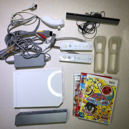 Nintendo Wii 本体RVL-001(JPN) コントローラ　ソフト3点