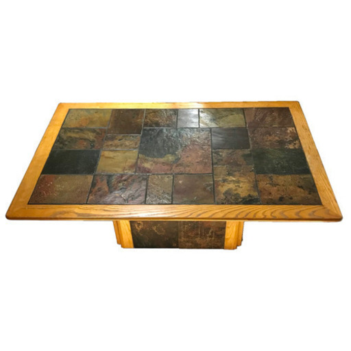 70's 石貼り天板 センターテーブル Dyrlund 北欧家具