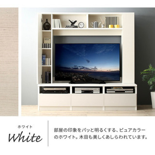 壁面テレビボード　〜50インチ　白色　27、28日取引希望