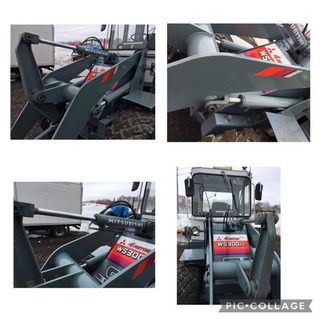 美品三菱WS300AⅡホイールローダー☆スパイクタイヤ、ヒーター付