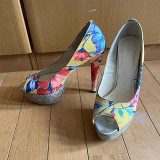 Esperanza オープントゥパンプス