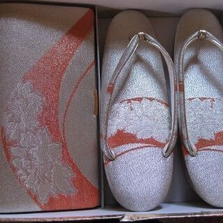 草履・バッグセット　和装小物　難有 