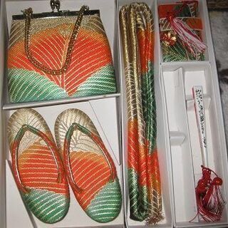 女児用　和服小物5点セット　3～5才用　使用品