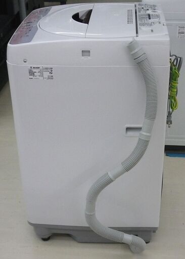 洗濯機 6.0kg 2011年製 シャープ ES-GE60L 白 SHARP 全自動 小型 容量少なめ 小さい コンパクト 札幌 厚別店