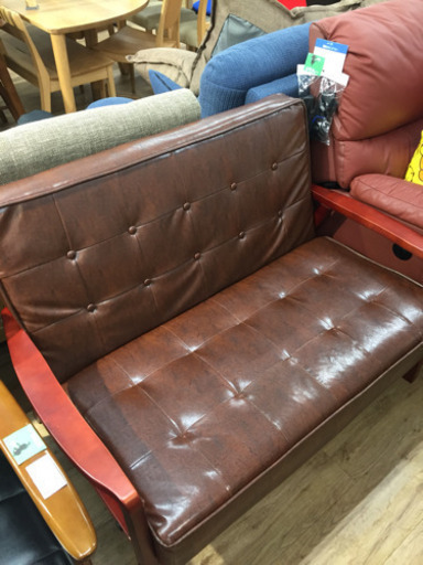 2人掛ソファー（ブラウン）です。【トレファク東大阪店】