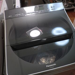 【中古品】Panasonic　12kg洗濯機　NA-FA120V1　2019年製　シルバーの画像