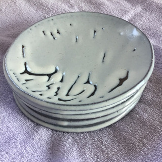 銘々皿　取り皿　粉引き　5枚セット