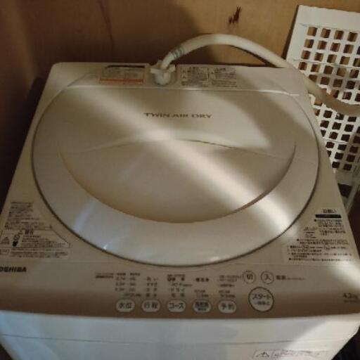 【～3/28】TOSHIBA洗濯機2015年製 4.2kg