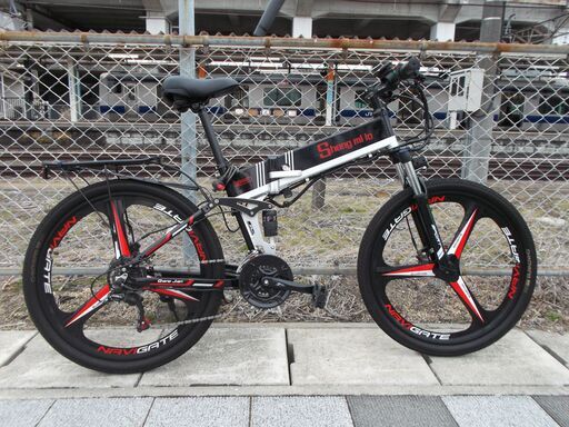 軽自動車税課金・ガソリン代負担のけじめに。祝い事プレゼントに。Eバイク MTB  500ｗ電動アシスト折り畳み自転車26インチ21段変速500w＊12.8ah大容量リチウムバッテリー