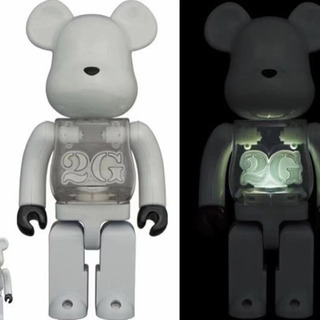 BE@RBRICK 2G WHITE CHROME400%+100%