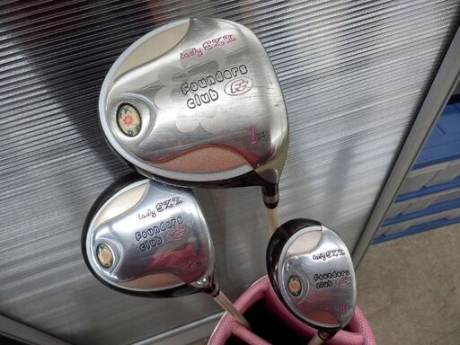 ▶レディース ゴルフセット 8本セット キャディバッグ付き Foundars club LADY EZ2 中古 札幌市 西区 西野店