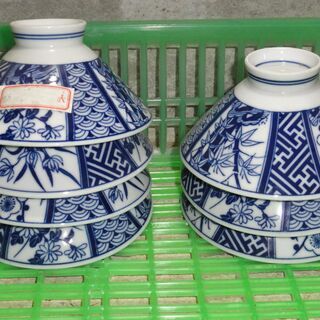 １２　ご飯茶碗　レトロ　アンティーク　昭和　７個の画像