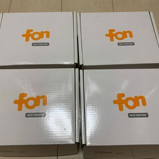 fon ルーター 4台組 新品未使用 無線WiFiルーター