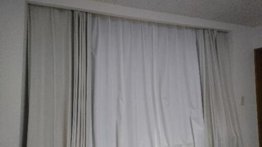 カーテン 白 2枚セット