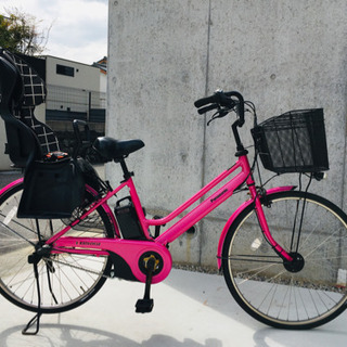 電動自転車 チャイルドシート付き ピンク 電動自転車 Panasonic ビビSXシティ 8.0AH チャイルドシート付