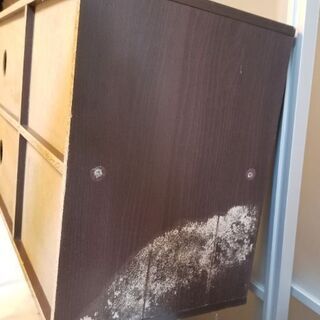 テレビ台 ブラウン TV台 傷ありの画像