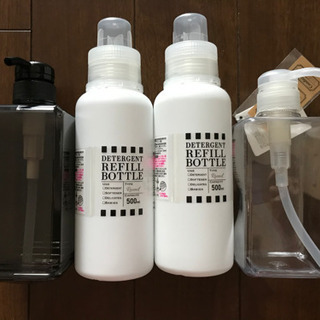 シャンプー、洗剤など 詰め替えボトルセット ディスペンサー