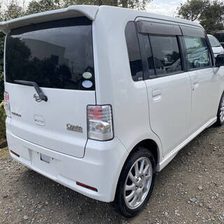 ★ムーブコンテ カスタムターボRS 人気のパールホワイト ナビTV スマートキーの画像