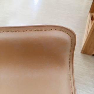 【値下げ】カウンターチェア☆ハイチェア☆ベージュ☆幅33×奥行40×高さ70(座面まで60)㎝☆中古品の画像