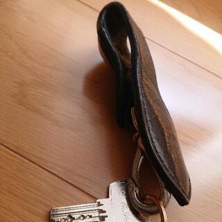 レザーキーホルダー ベルトループ usedの画像
