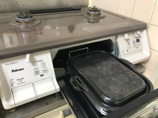 【3/27午前まで】パロマ製ガステーブル　PPA-36WBHA-L 12A13A(都市ガス・左強火)