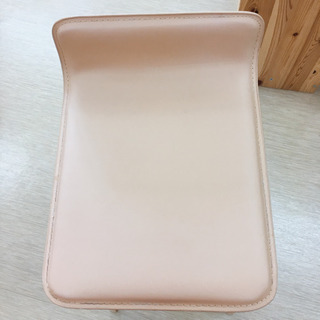 【値下げ】カウンターチェア☆ハイチェア☆ベージュ☆幅33×奥行40×高さ70(座面まで60)㎝☆中古品☆の画像