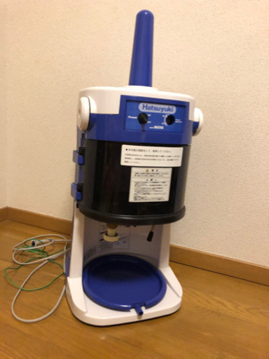 取りに来れる方限定　業務用かき氷機　初雪　閉店の為出品