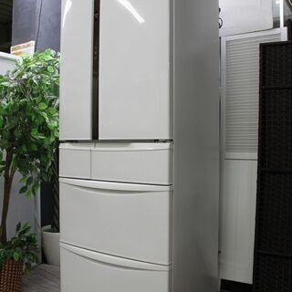 hパナソニック NR-FVF452-W 6ドア  [冷蔵庫 （451L・ フレンチドア） エコナビ搭載 クラフトホワイト] 2016年製 Panasonic 冷蔵庫 店頭引取大歓迎♪ R2993)