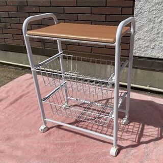 JM10496)《株式会社ヒョウトク》ミニキッチンラック キャス...