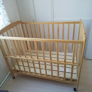 [譲ります]ベビーベッド ハイタイプ 大和屋 4月中旬まで