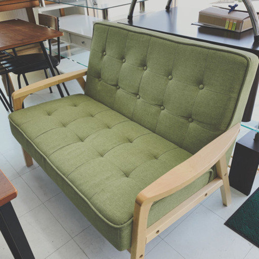 人気の２人掛けソファ　美品です　熊本リサイクルショップen