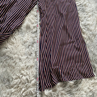 ワイドパンツ ストライプの画像