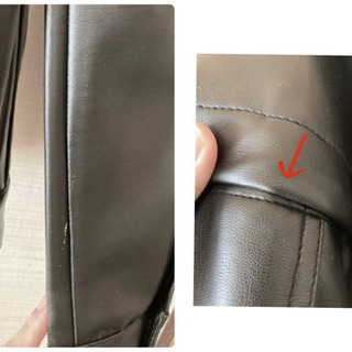 PAZZO レザー風ジャケット　メンズ　男性の画像