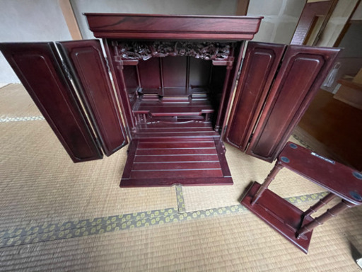 唐木　紫壇製　仏壇　無垢材
