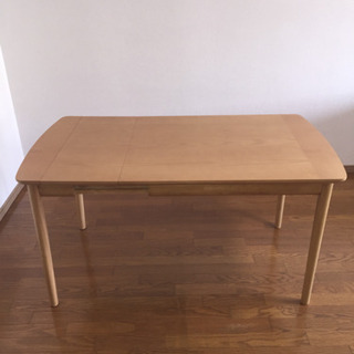 【美品】北欧調 伸長式ダイニングテーブル