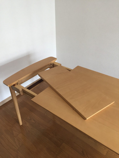 【美品】北欧調 伸長式ダイニングテーブル